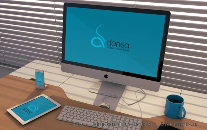 d Logo Buchstabe Logo