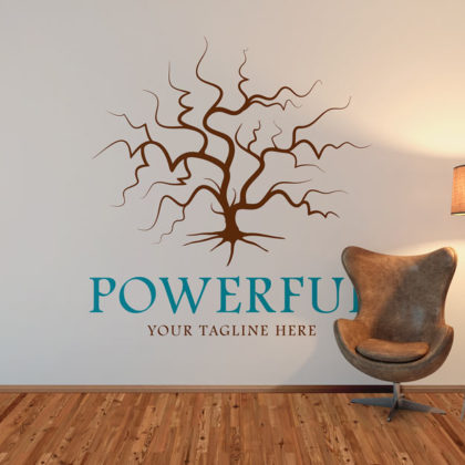 Logo Kraftvoller Alter Baum
