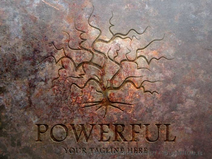 Logo Kraftvoller Alter Baum