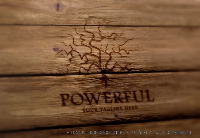 Logo Kraftvoller Alter Baum