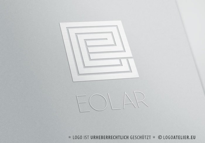 Logo Quadrat Buchstabe E