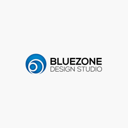 3D Logo Kreise Blau