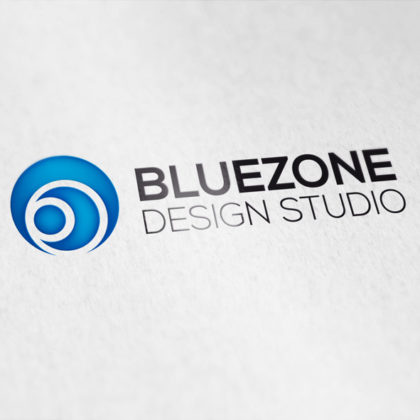 3D Logo Kreise Blau