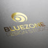 3D Logo Kreise Blau