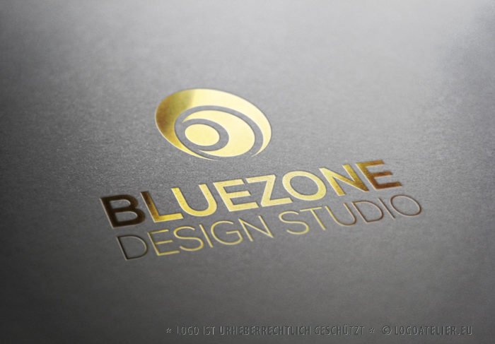 3D Logo Kreise Blau