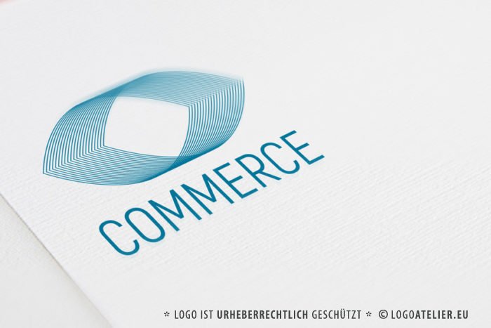 Logo Abstrakte Form 3D Technik