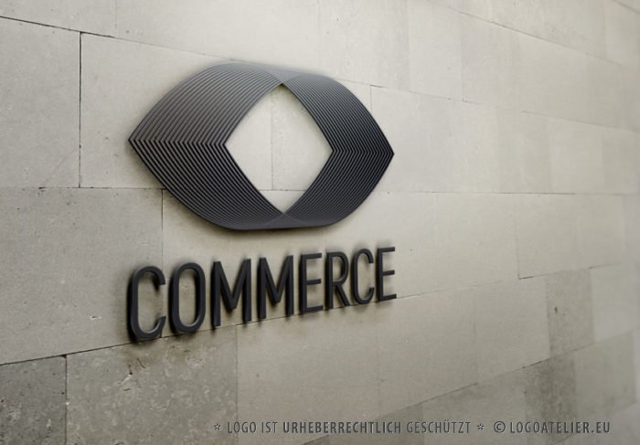 Logo Abstrakte Form 3D Technik