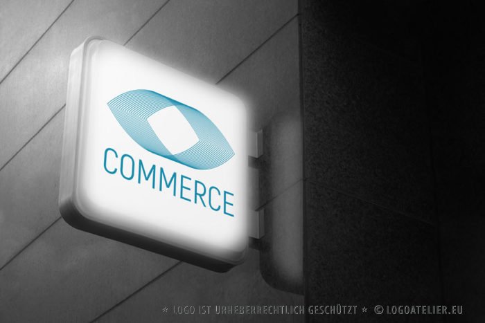 Logo Abstrakte Form 3D Technik