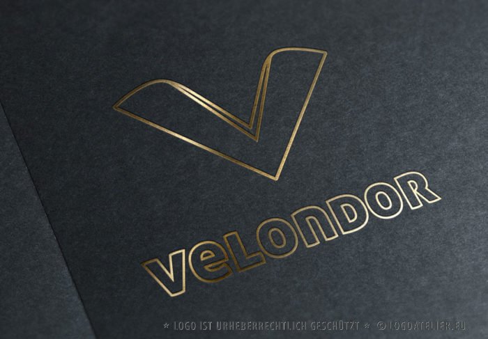 Logo Buchstabe V 3D Logo