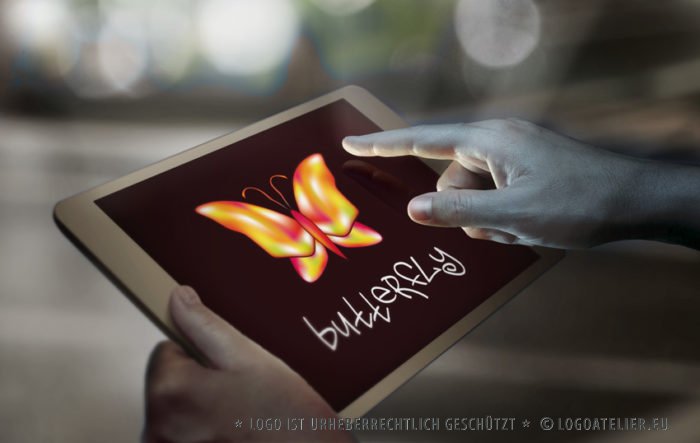 Logo Schmetterling Bunt