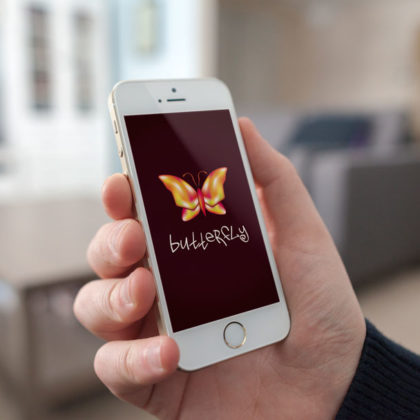 Logo Schmetterling Bunt