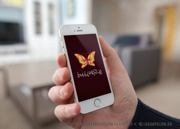 Logo Schmetterling Bunt