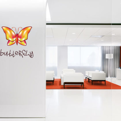 Logo Schmetterling Bunt