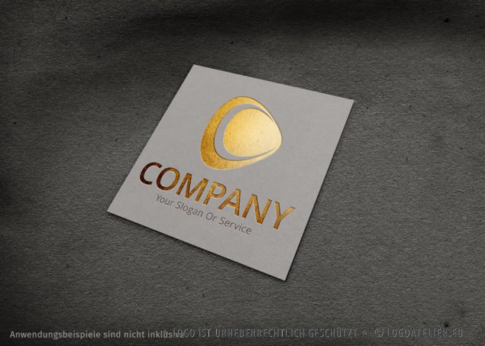 Logo Abstrakte Form Buchstabe C