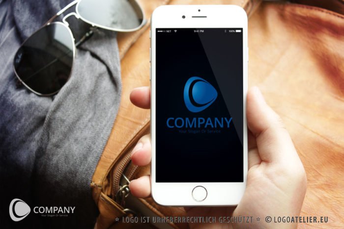 Logo Abstrakte Form Buchstabe C