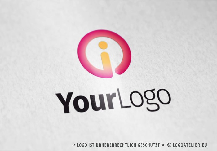 Logo Buchstabe I Rund