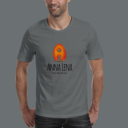 3D Logo Buchstabe A Orange Blau
