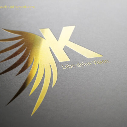 Logo Buchstabe K Flügel Engel Bewusstsein Friedlich Glück Hilfe Fliegen Vogel Leicht Fertiges Logo kaufen Logoshop Logoatelier.eu