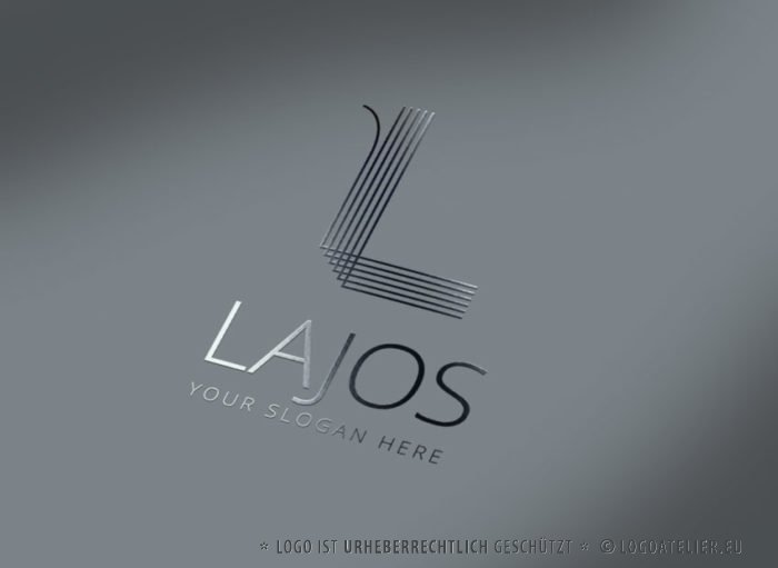 Logo Buchstabe L Linien