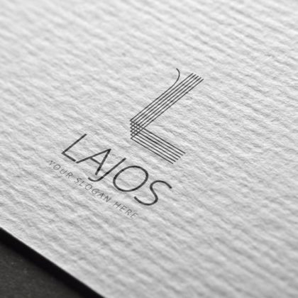 Logo Buchstabe L Linien