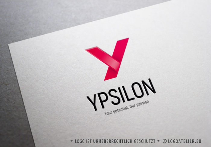 Logo Buchstabe Y Rot