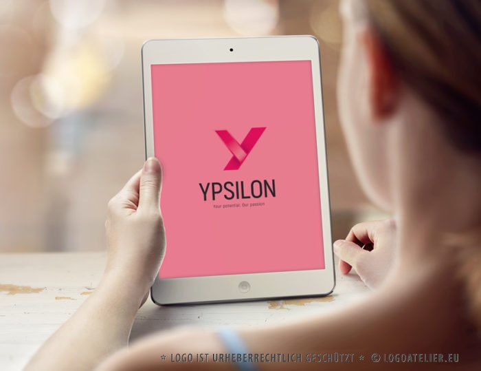 Logo Buchstabe Y Rot