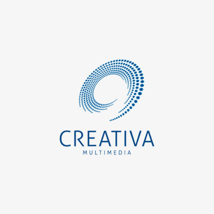 Logo Gemeinsam Kreis Punkte Dynamisch Bewegung Sterne Fertiges Logo kaufen LogoShop LogoAtelier.eu