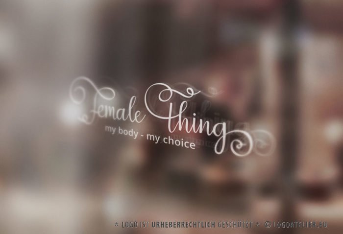 Firmenlogo kaufen Weibliche Schrift Logo Weiblichkeit Frau