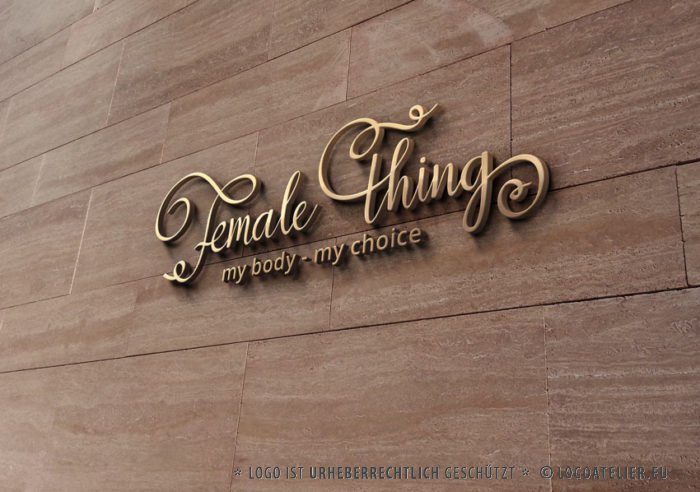 Firmenlogo kaufen Weibliche Schrift Logo Weiblichkeit Frau