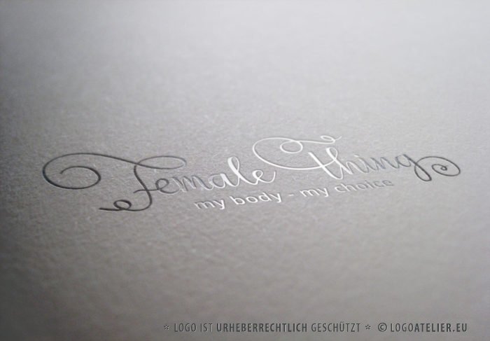 Firmenlogo kaufen Weibliche Schrift Logo Weiblichkeit Frau
