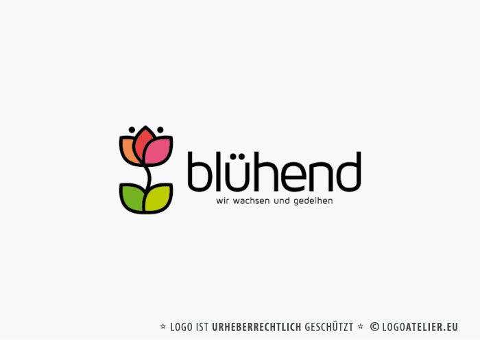 Logo Aufstrebend Wachsen Gedeihen Logo kaufen