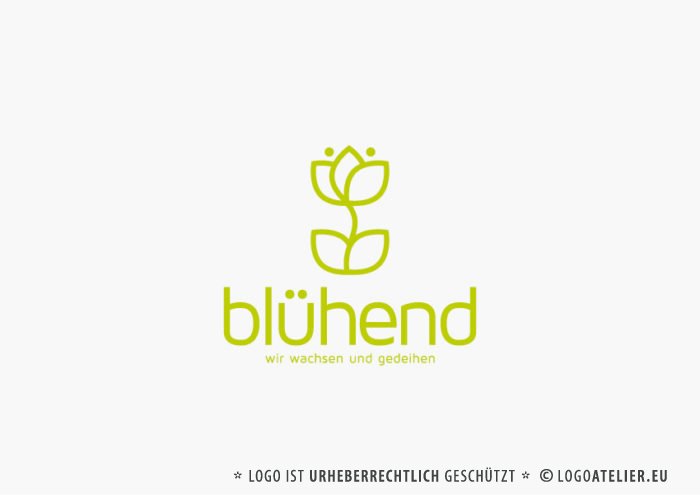 Logo Aufstrebend Wachsen Gedeihen Logo kaufen
