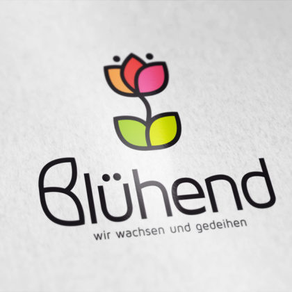 Logo Aufstrebend Wachsen Gedeihen Logo kaufen