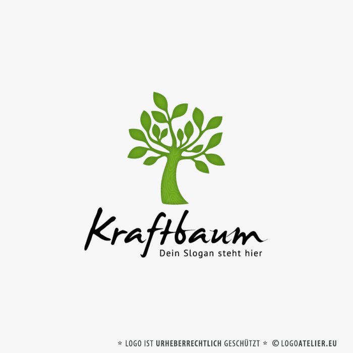 Logo Kraft Baum Natur Wachstum Esoterik Fertiges Logo kaufen LogoShop LogoAtelier.eu