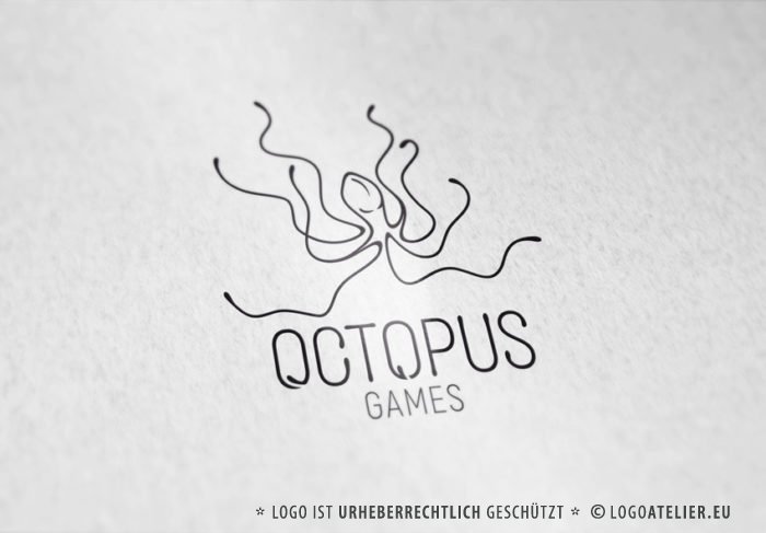 Logo Oktopus Games Vielseitig Cooles Logo kaufen