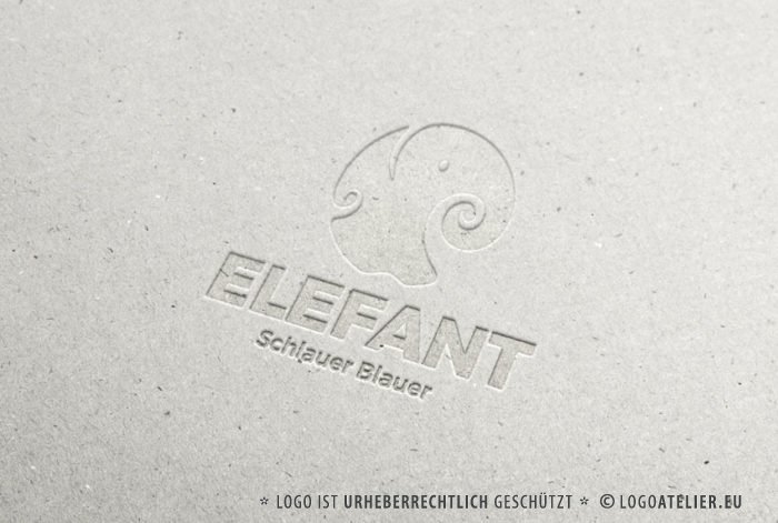 Logo kaufen Schlauer Elefant Gedächtnis Klug