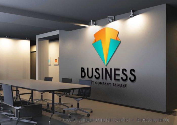 Abstraktes Logo Dreiecke fertiges Logo kaufen