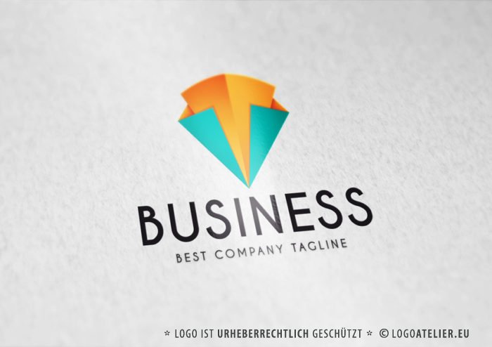 Abstraktes Logo Dreiecke fertiges Logo kaufen