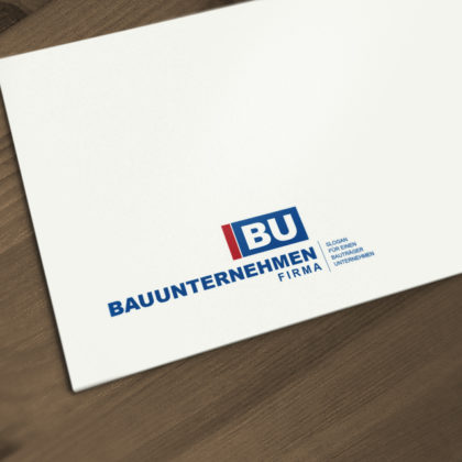 Logo Baufirma Rechtecke Fertiges Logo kaufen