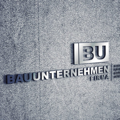 Logo Baufirma Rechtecke Fertiges Logo kaufen