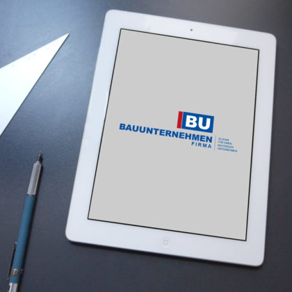 Logo Baufirma Rechtecke Fertiges Logo kaufen