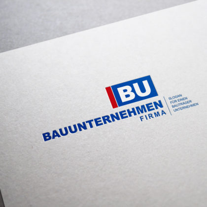 Logo Baufirma Rechtecke Fertiges Logo kaufen