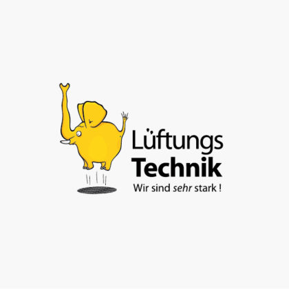 Logo Fliegender Elefant Stark Luft Logo kaufen