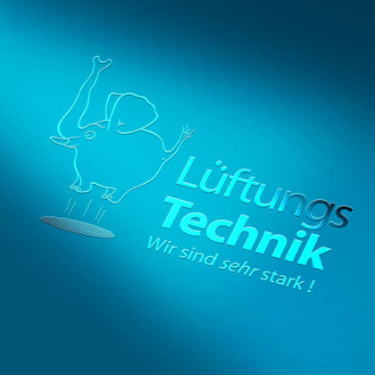 Logo Fliegender Elefant Stark Luft Logo kaufen
