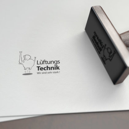 Logo Fliegender Elefant Stark Luft Logo kaufen