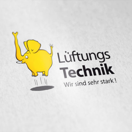 Logo Fliegender Elefant Stark Luft Logo kaufen