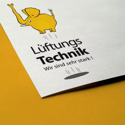 Logo Fliegender Elefant Stark Luft Logo kaufen
