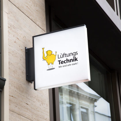 Logo Fliegender Elefant Stark Luft Logo kaufen