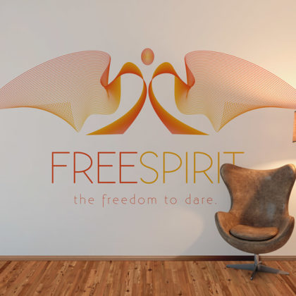 Logo Free Spirit Mensch Kraftvoll fertiges Logo kaufen