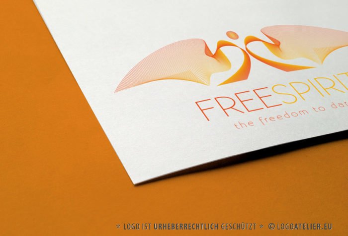 Logo Free Spirit Mensch Kraftvoll fertiges Logo kaufen